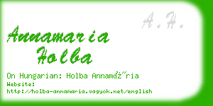 annamaria holba business card